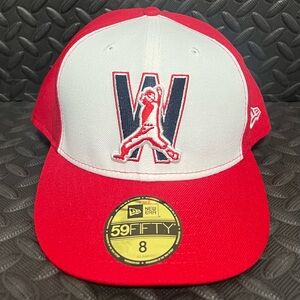 New Era Washington Nationals Hat 59FIFTY Alternate 4‎ Authentic Fitted Size 8
